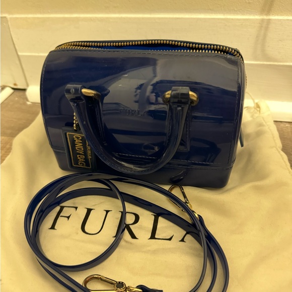 Furla Candy Bag with top handles #Blue - Picture 2 of 4